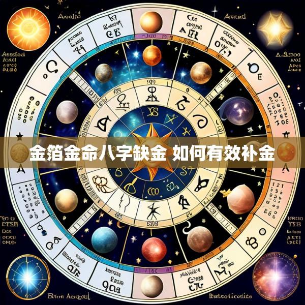 金箔金命八字缺金 如何有效补金