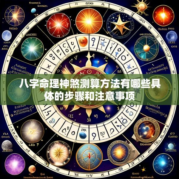 八字命理神煞测算方法有哪些具体的步骤和注意事项