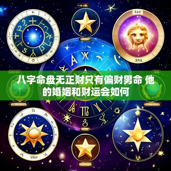 八字命盘无正财只有偏财男命 他的婚姻和财运会如何