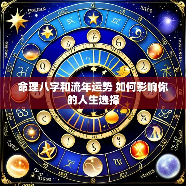 命理八字和流年运势 如何影响你的人生选择