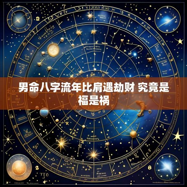 男命八字流年比肩遇劫财 究竟是福是祸