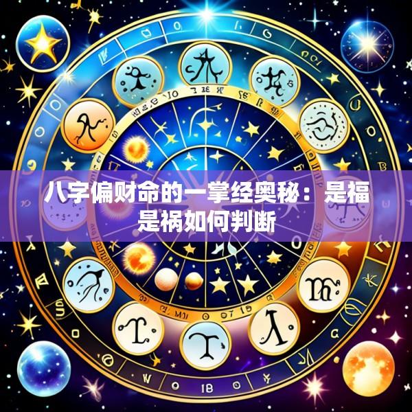 八字偏财命的一掌经奥秘：是福是祸如何判断