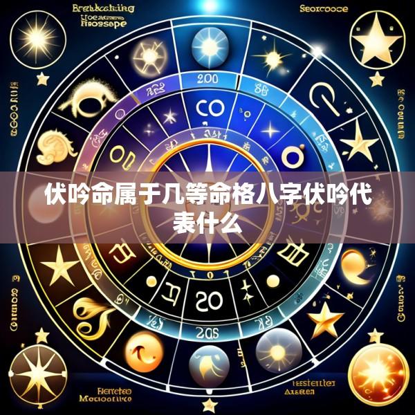 伏吟命属于几等命格八字伏吟代表什么