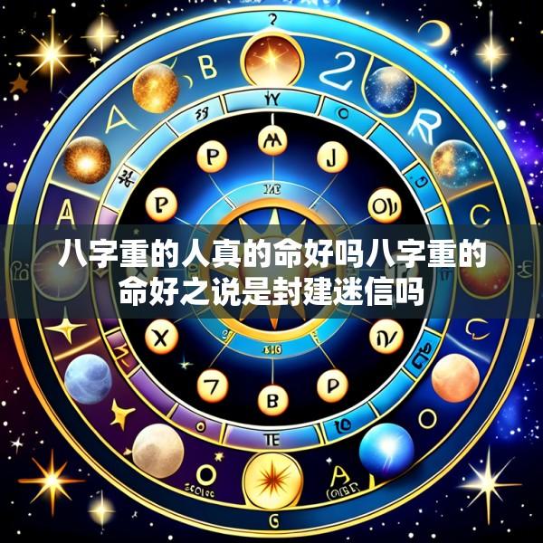 八字重的人真的命好吗八字重的命好之说是封建迷信吗