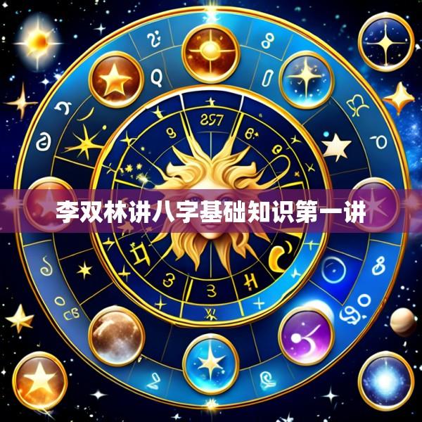 李双林讲八字基础知识第一讲