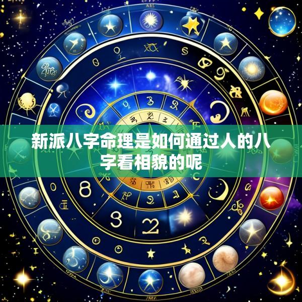 新派八字命理是如何通过人的八字看相貌的呢