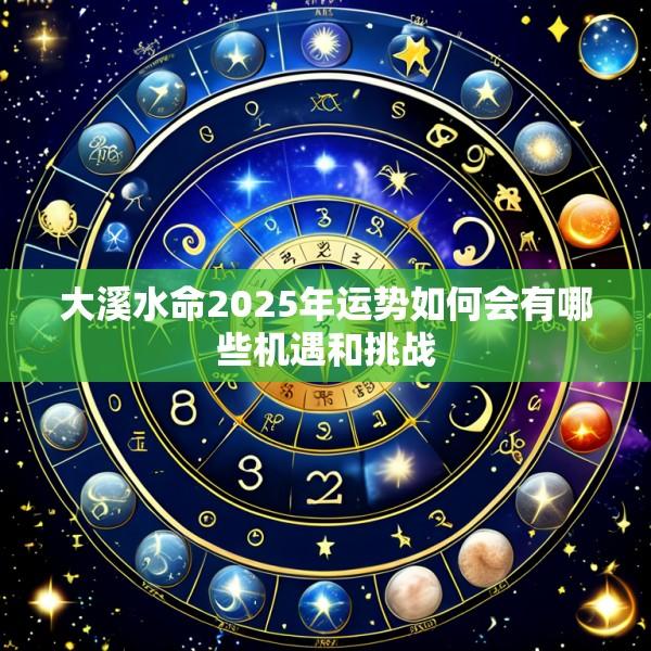 大溪水命2025年运势如何会有哪些机遇和挑战