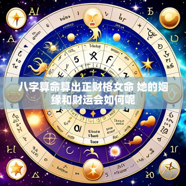八字算命算出正财格女命 她的姻缘和财运会如何呢