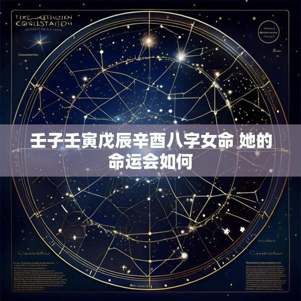 壬子壬寅戊辰辛酉八字女命 她的命运会如何