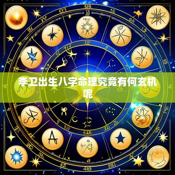 李卫出生八字命理究竟有何玄机呢