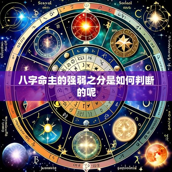 八字命主的强弱之分是如何判断的呢
