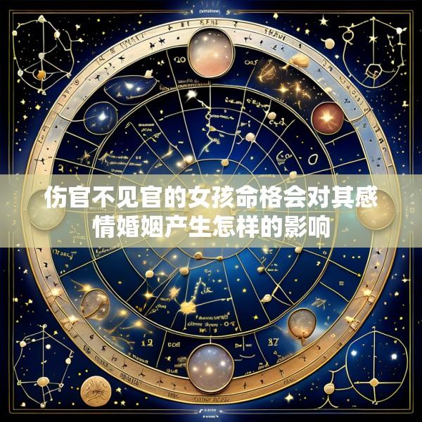 伤官不见官的女孩命格会对其感情婚姻产生怎样的影响