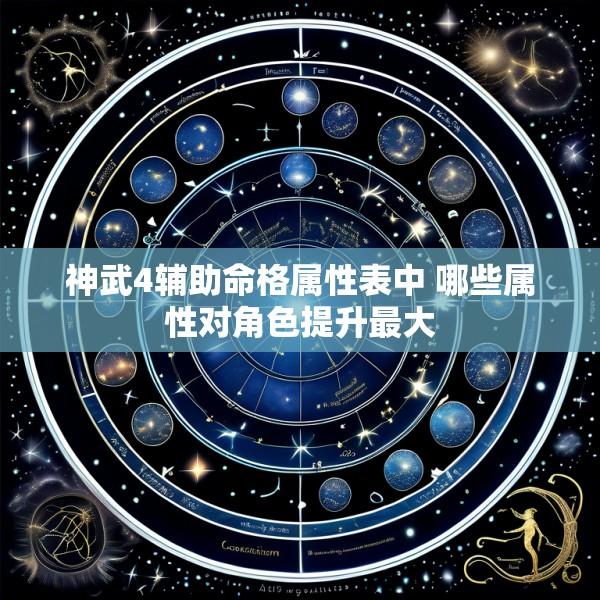 神武4辅助命格属性表中 哪些属性对角色提升最大