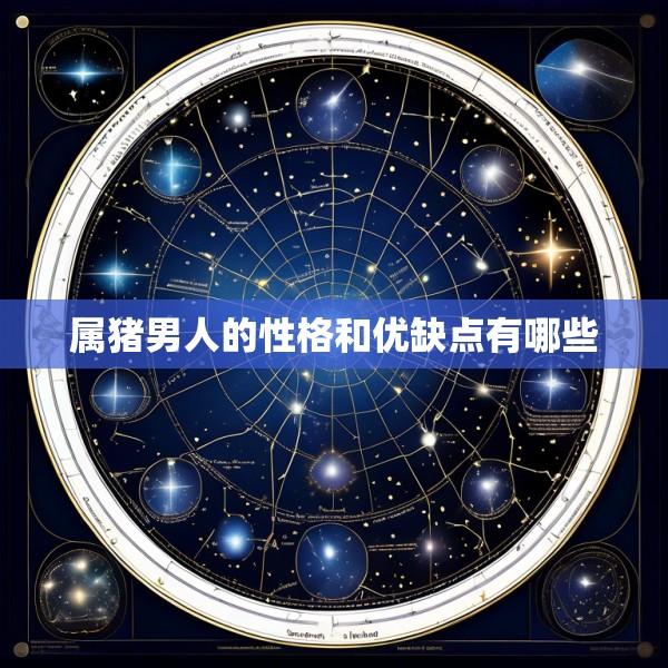 属猪男人的性格和优缺点有哪些
