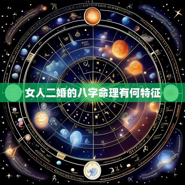 女人二婚的八字命理有何特征