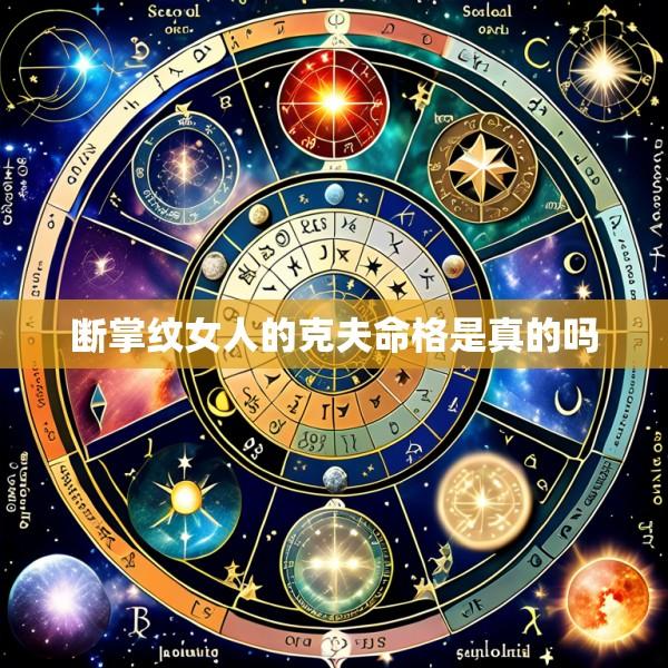 断掌纹女人的克夫命格是真的吗