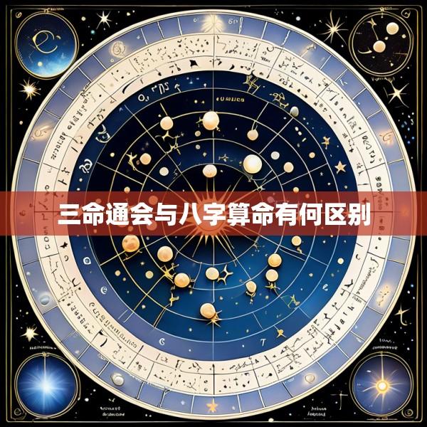 三命通会与八字算命有何区别