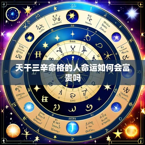 天干三辛命格的人命运如何会富贵吗