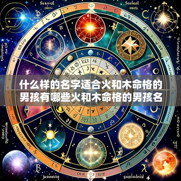 什么样的名字适合火和木命格的男孩有哪些火和木命格的男孩名字大全
