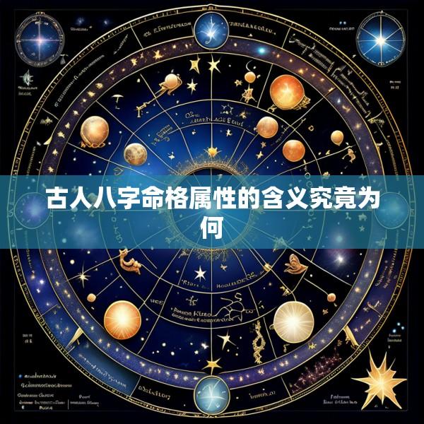 古人八字命格属性的含义究竟为何
