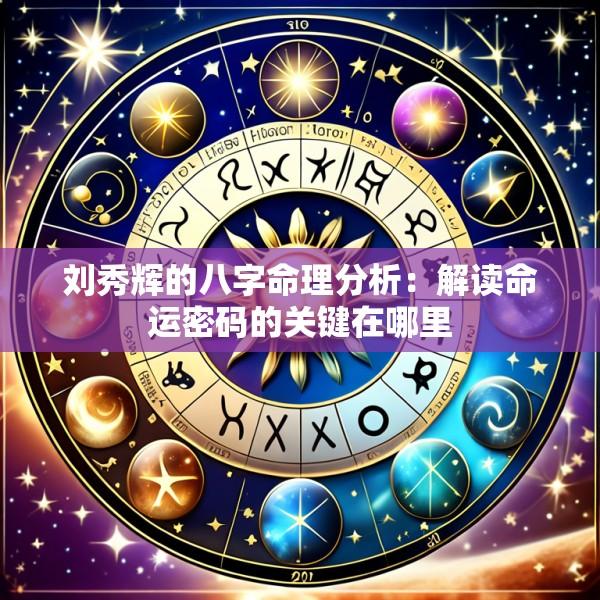 刘秀辉的八字命理分析：解读命运密码的关键在哪里