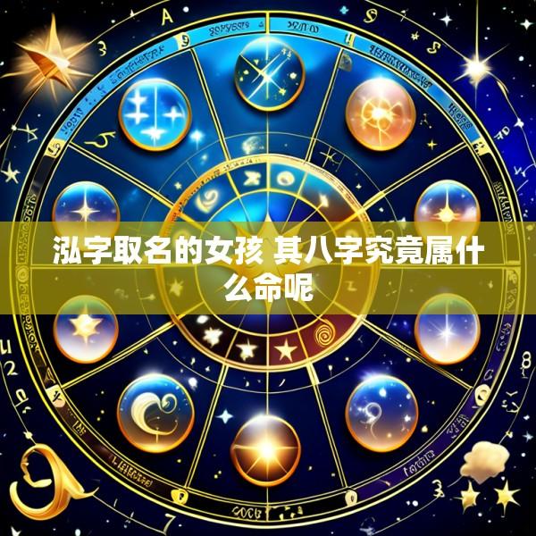 泓字取名的女孩 其八字究竟属什么命呢