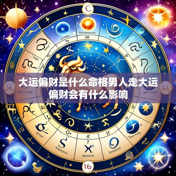 大运偏财是什么命格男人走大运偏财会有什么影响