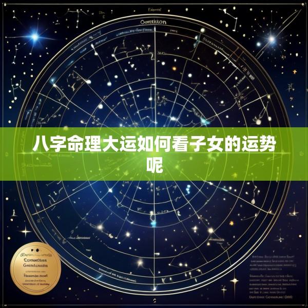 八字命理大运如何看子女的运势呢