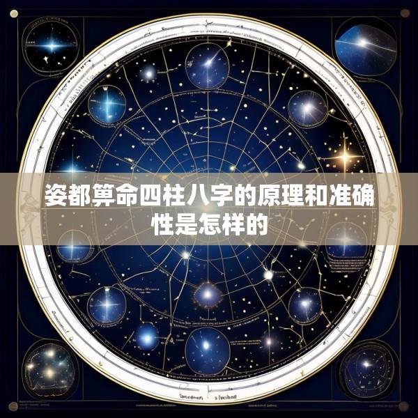 姿都箅命四柱八字的原理和准确性是怎样的