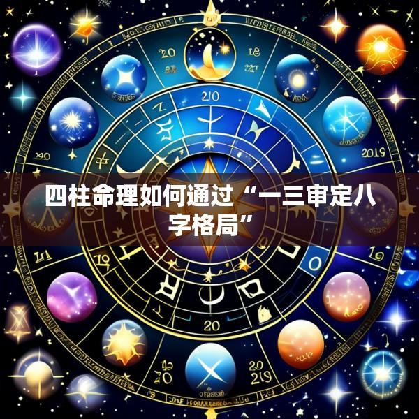 四柱命理如何通过“一三审定八字格局”