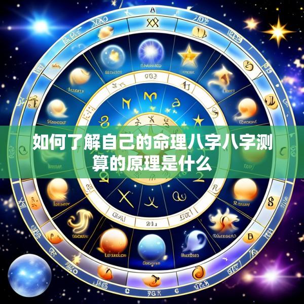 如何了解自己的命理八字八字测算的原理是什么