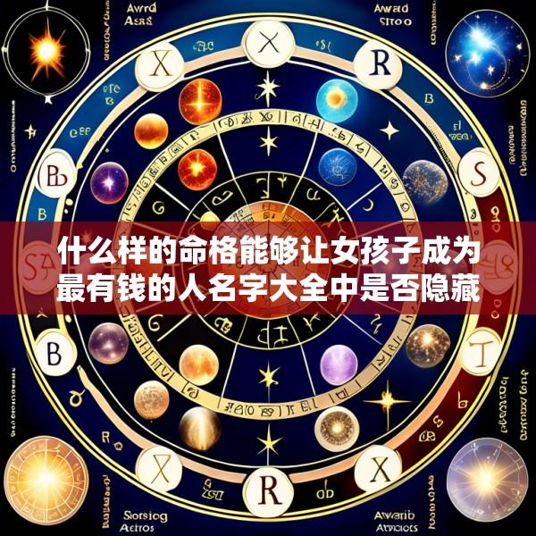 什么样的命格能够让女孩子成为最有钱的人名字大全中是否隐藏着财富密码