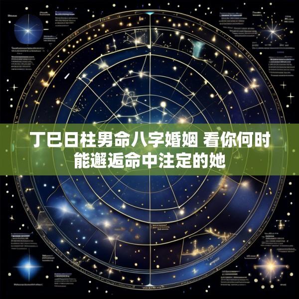 丁巳日柱男命八字婚姻 看你何时能邂逅命中注定的她