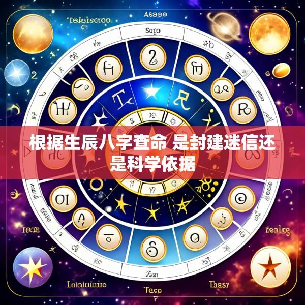 根据生辰八字查命 是封建迷信还是科学依据