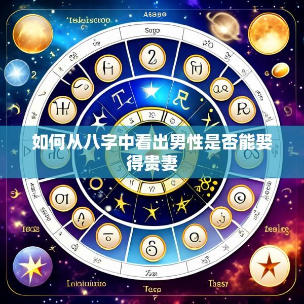 如何从八字中看出男性是否能娶得贵妻