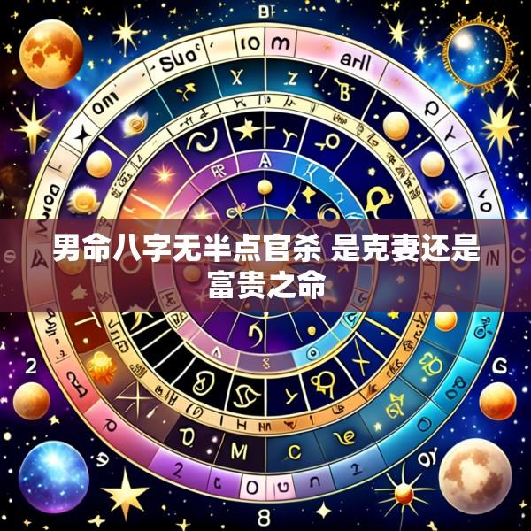 男命八字无半点官杀 是克妻还是富贵之命