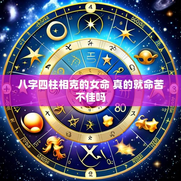 八字四柱相克的女命 真的就命苦不佳吗