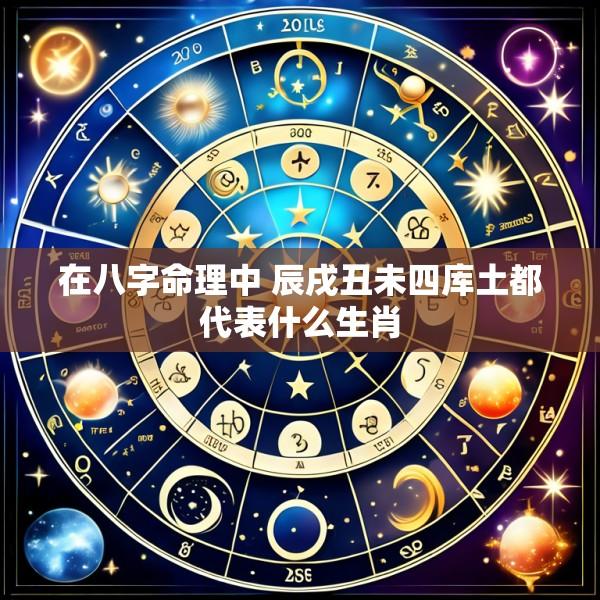 在八字命理中 辰戌丑未四库土都代表什么生肖