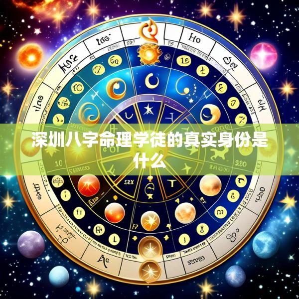 深圳八字命理学徒的真实身份是什么