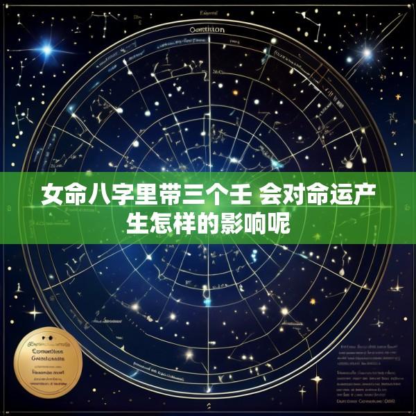 女命八字里带三个壬 会对命运产生怎样的影响呢