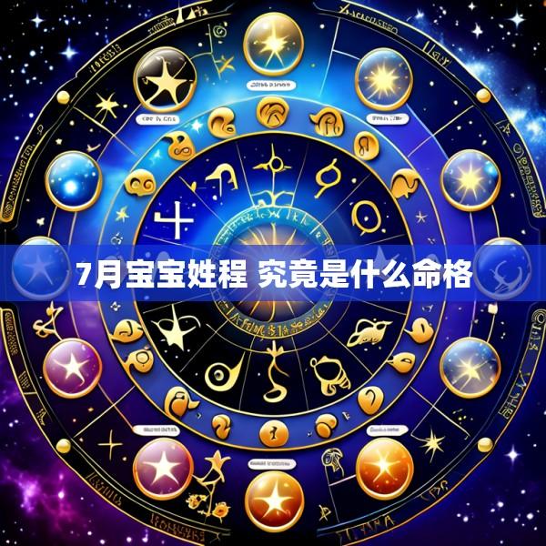 7月宝宝姓程 究竟是什么命格