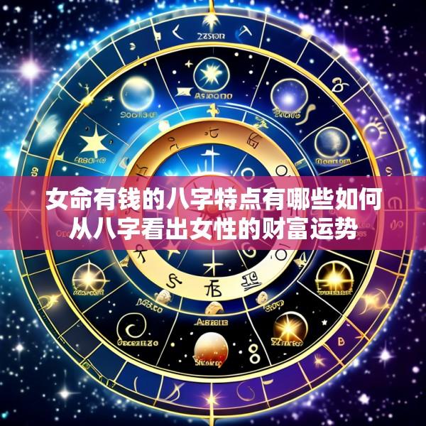 女命有钱的八字特点有哪些如何从八字看出女性的财富运势