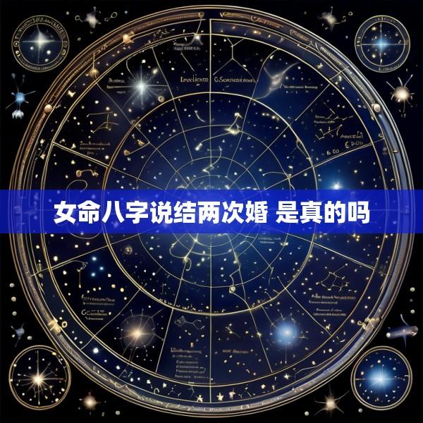 女命八字说结两次婚 是真的吗