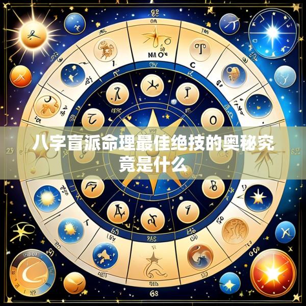 八字盲派命理最佳绝技的奥秘究竟是什么
