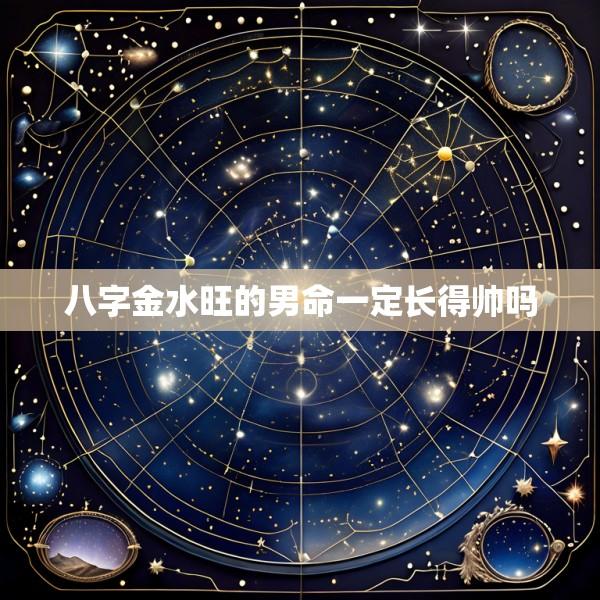 八字金水旺的男命一定长得帅吗