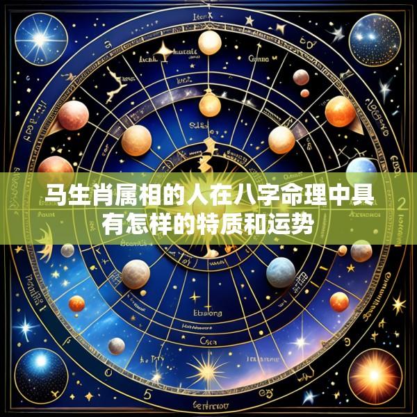 马生肖属相的人在八字命理中具有怎样的特质和运势