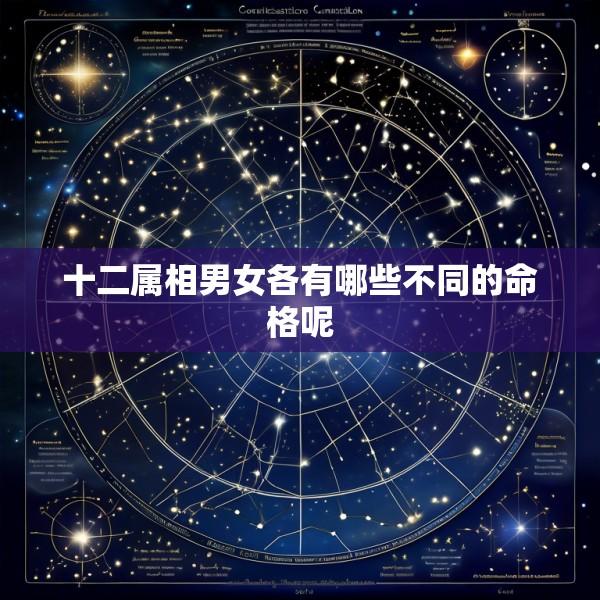十二属相男女各有哪些不同的命格呢