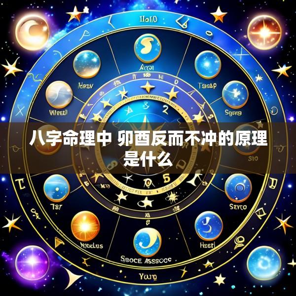 八字命理中 卯酉反而不冲的原理是什么