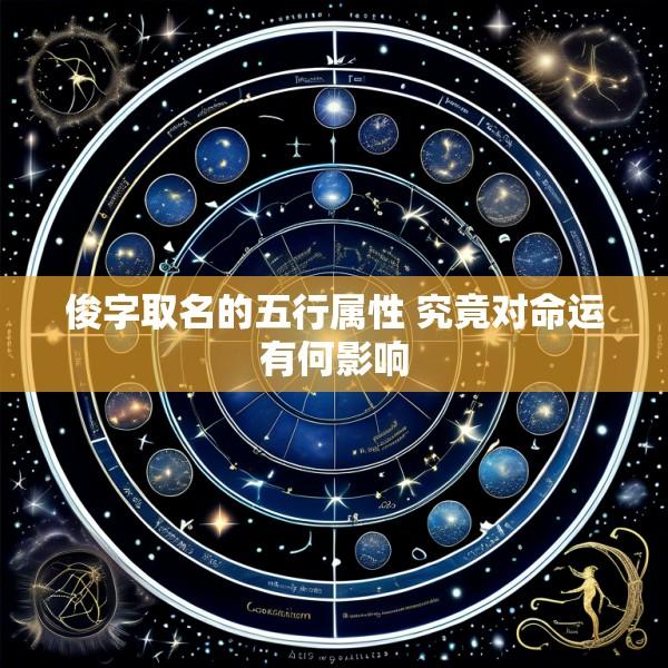 俊字取名的五行属性 究竟对命运有何影响