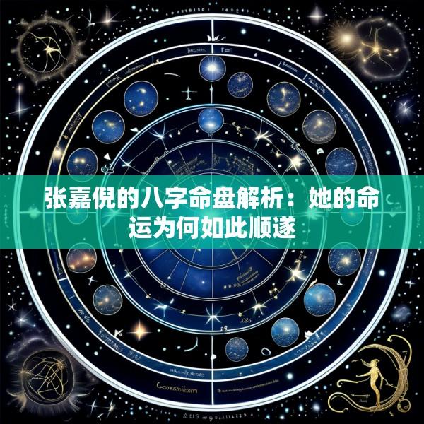 张嘉倪的八字命盘解析：她的命运为何如此顺遂